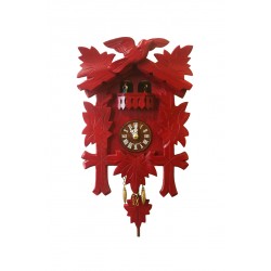 Kuckucksuhr Traditionell Modell „Tanzpaar“ - Rot